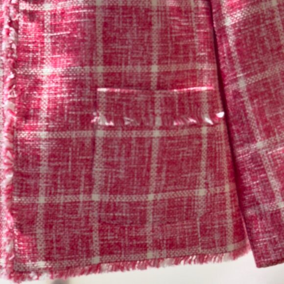 TALBOTS Women’s Jacket Pink Cotton Blend Size 14 - Picture 4 of 10